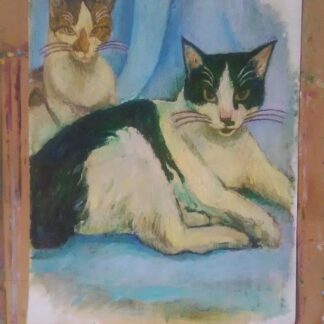 猫たち～クロとシロ