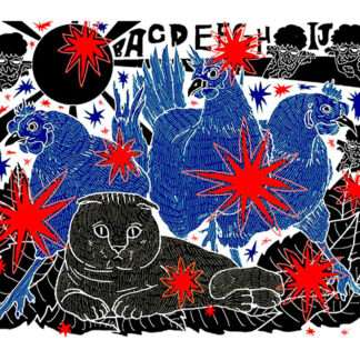 黒猫と青鶏